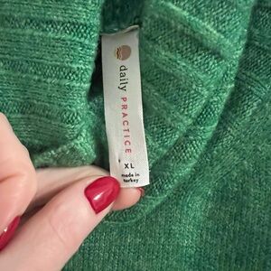 Never worn Anthropologie Green Sweater Maxi Dress